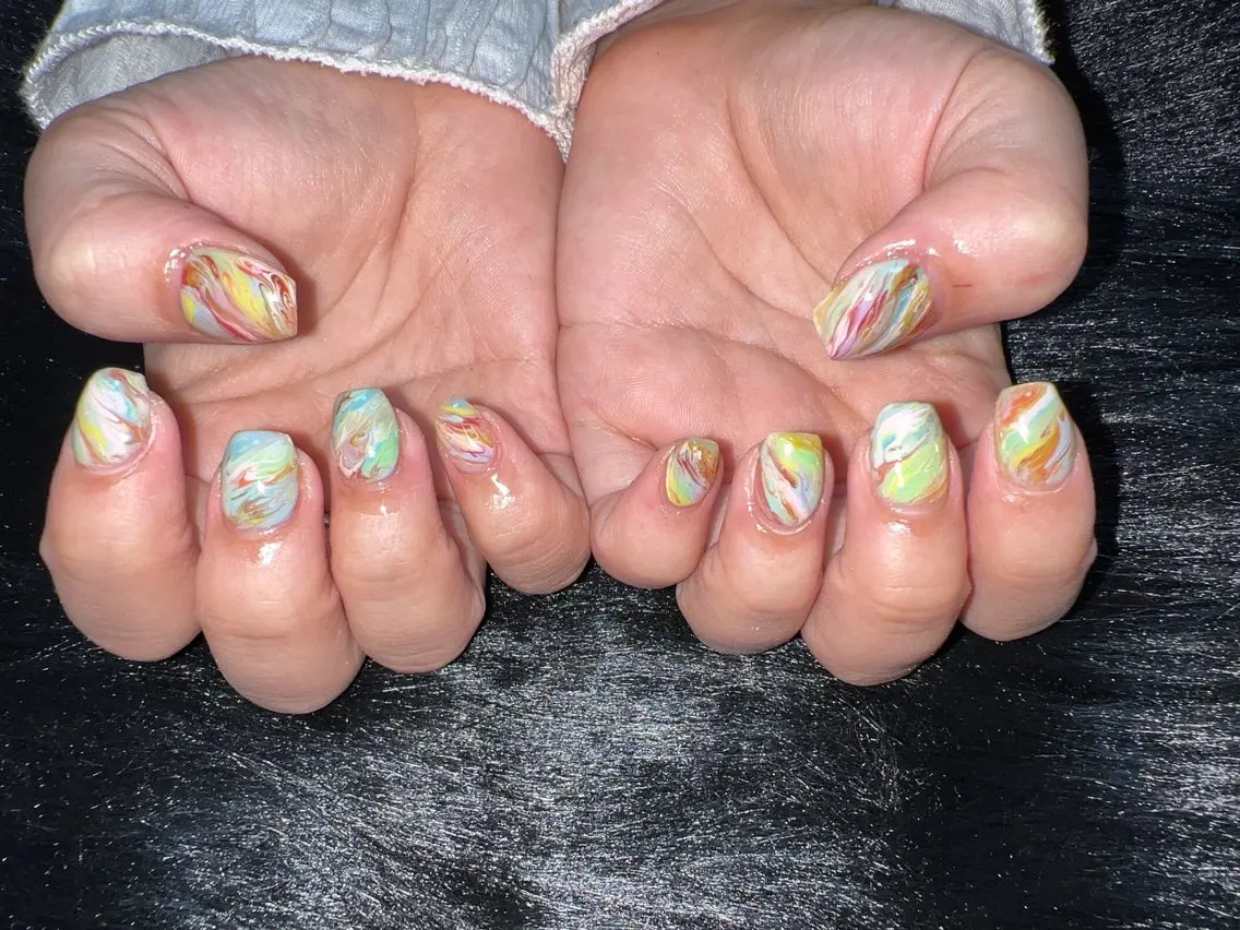 ネイル 大理石ネイル(マーブル) coco nailのネイルデザイン