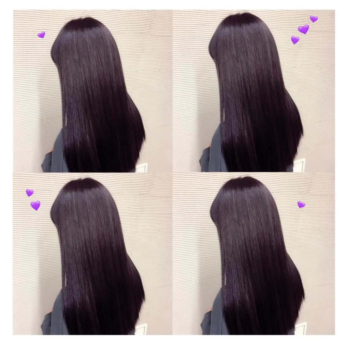 ロング カラー パープルカラー 韓国ヘア得意❤︎森澤 悠佳のヘアスタイル