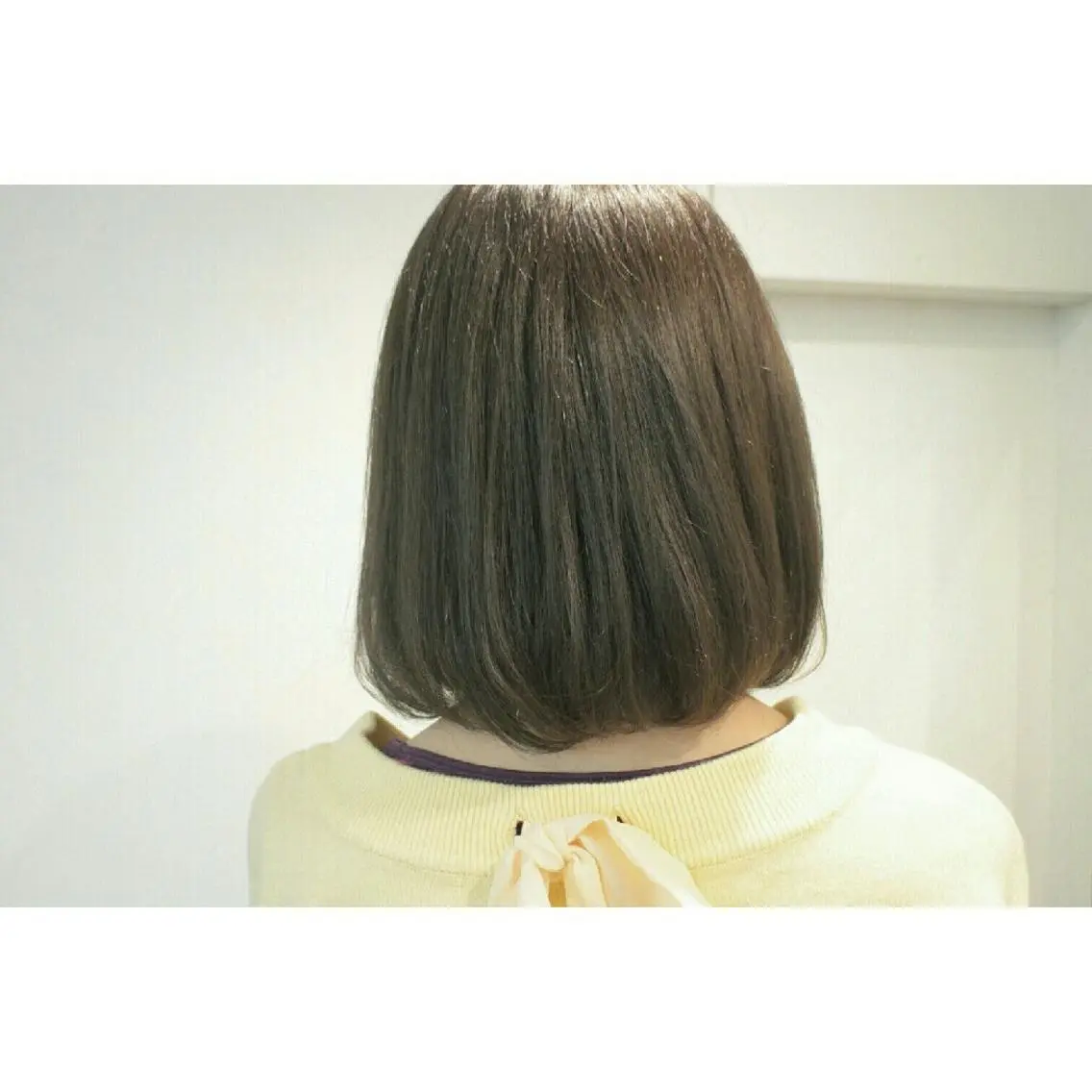 カラー アッシュ ブルーカラー ブルーアッシュ クニモトハルナ ボブ/柔らかカラーのヘアスタイル