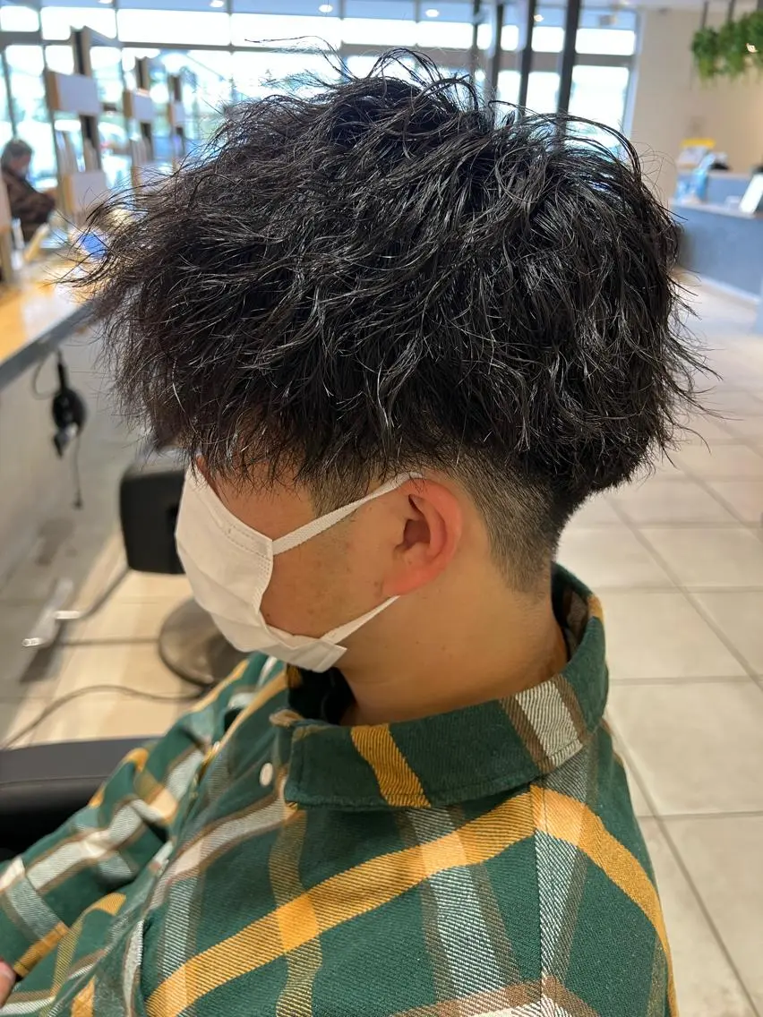 〈朝のセットを楽に💫〉メンズパーマ💈カット＋パーマ🌀/シャドーパーマ/フェザーパーマ/波巻き/スパイラル/ツイストの写真