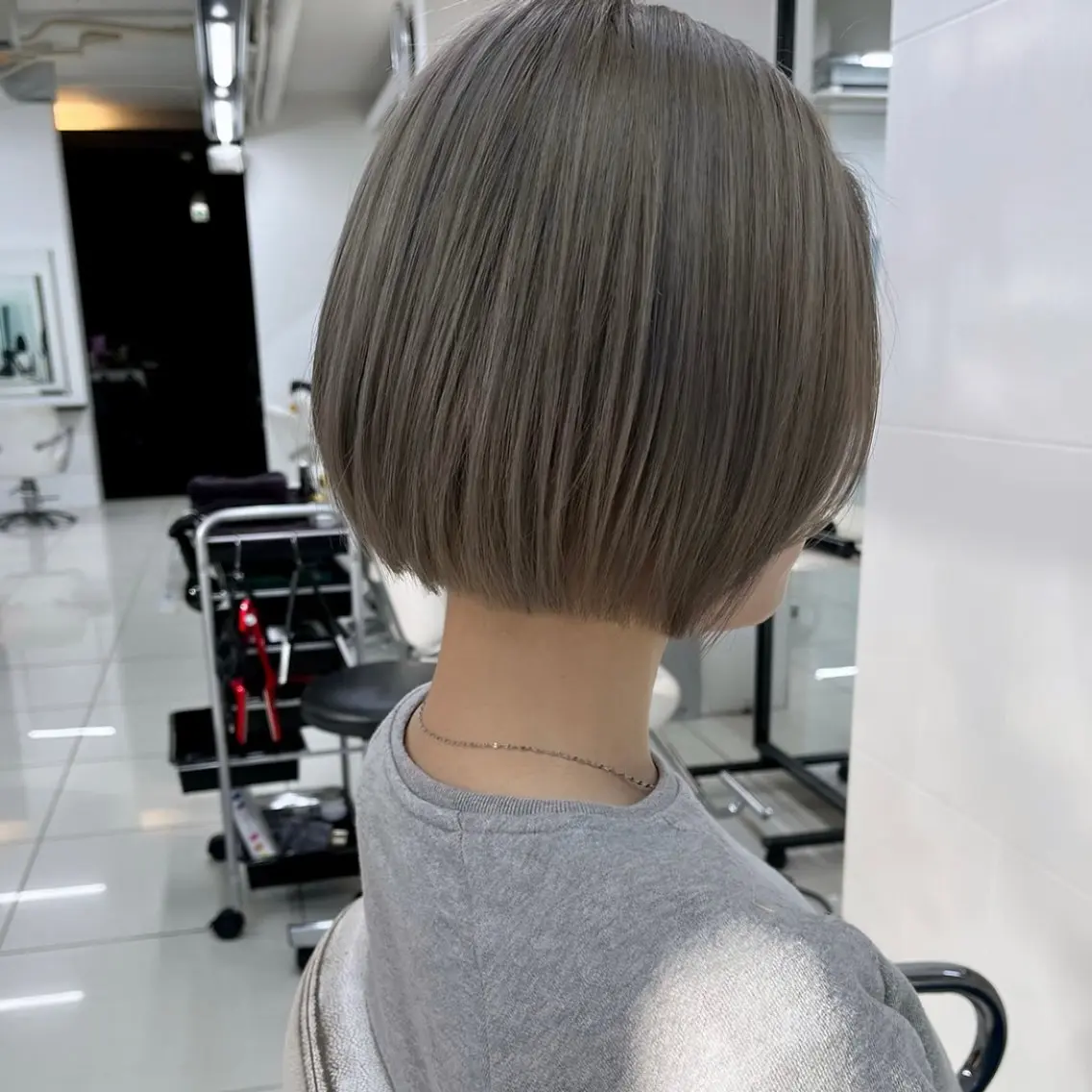 ショート カラー カット ヘアカラー トリートメント ハタケヤマヨシキ ／BOOTHのヘアスタイル