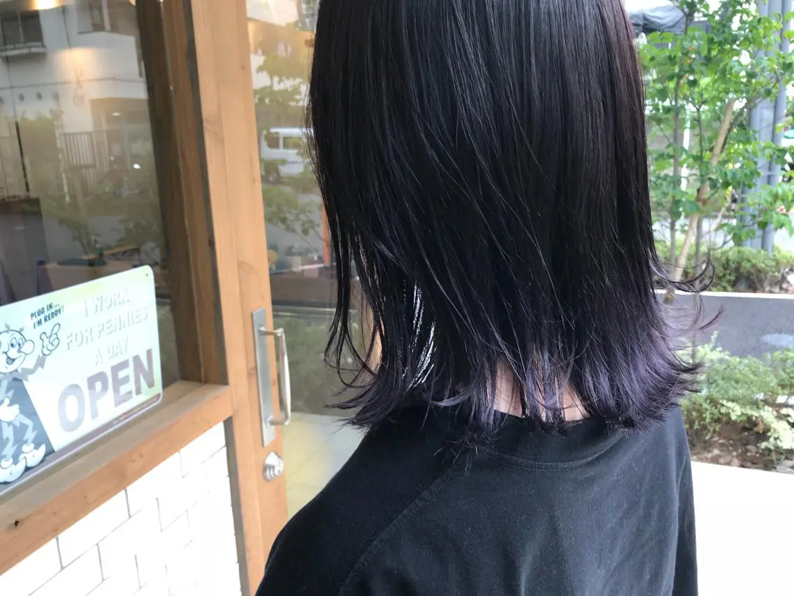 ショート カラー グラデーションカラー ラベンダーカラー 竹嶌 健吾のヘアスタイル