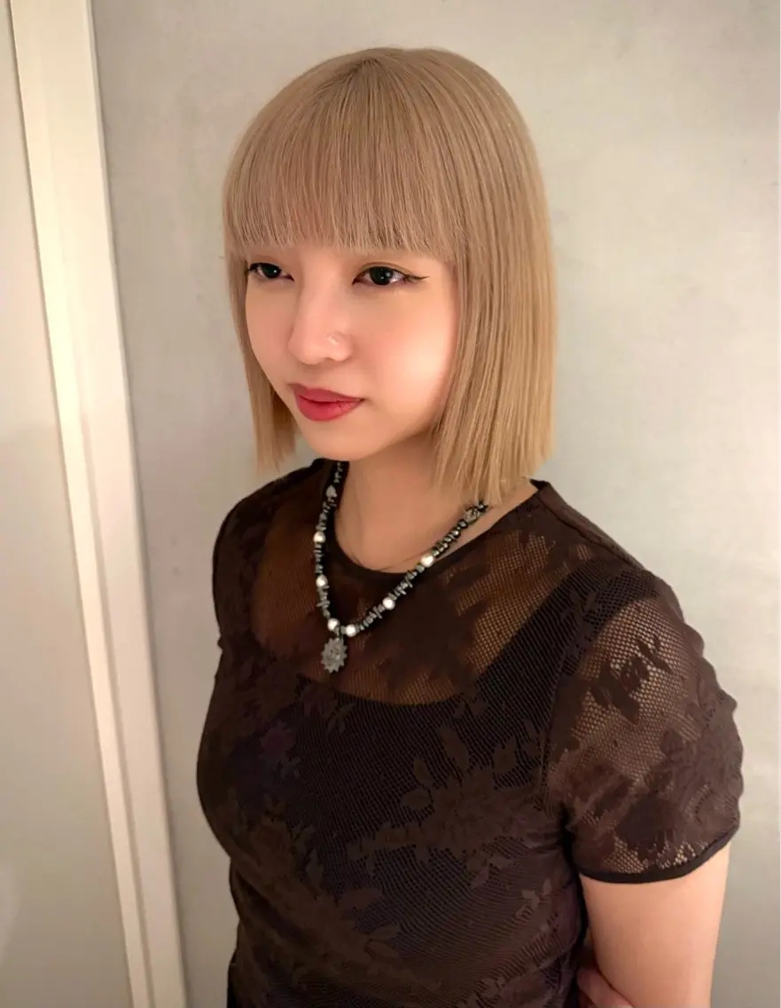 ミディアム カラー ヘアカラー カラー特化/ブリーチ 梅田中崎町/あかりのヘアスタイル