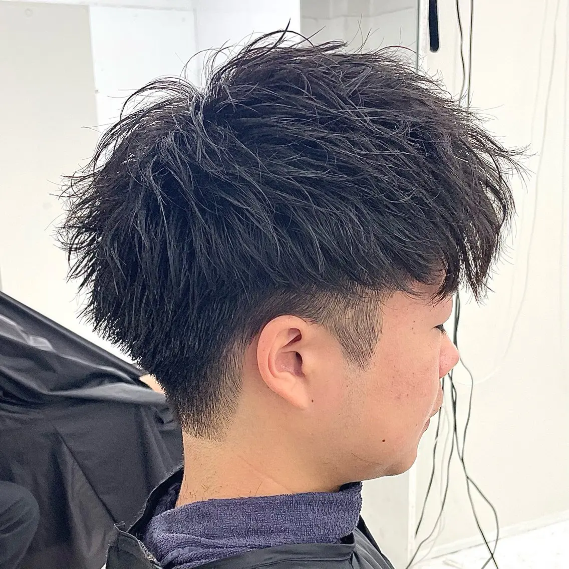 ショート パーマ メンズ メンズパーマ スペインカール メンズツイストパーマ 刈り上げ ツイストパーマ カット パーマ 【柏メンズパーマ職人 】店長 KAZUMAのヘアスタイル