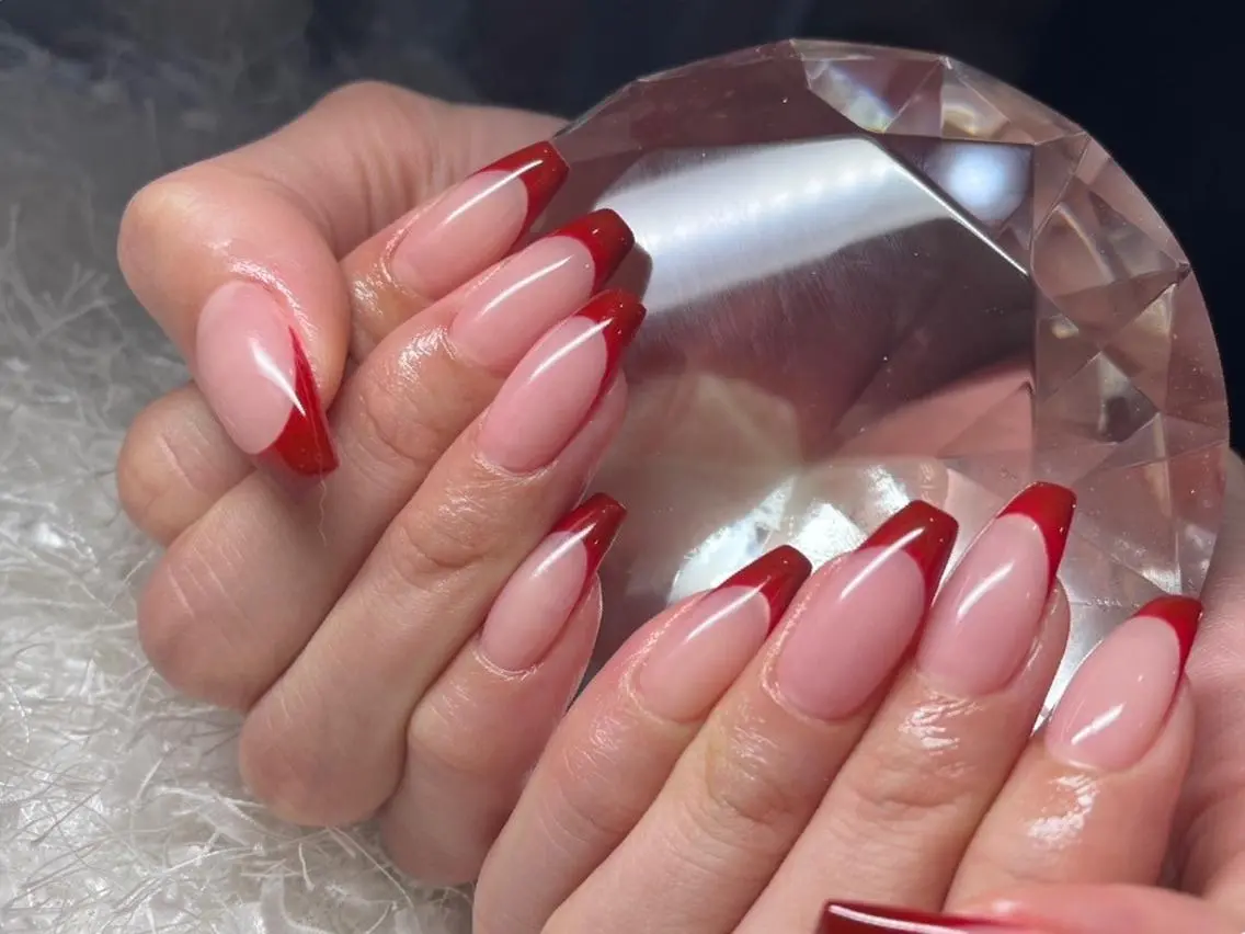 ネイル 長さ出し フレンチネイル ジェルネイル グラデーション 韓国ネイル ハンドネイル Nail&eye Belire 新宿のネイルデザイン