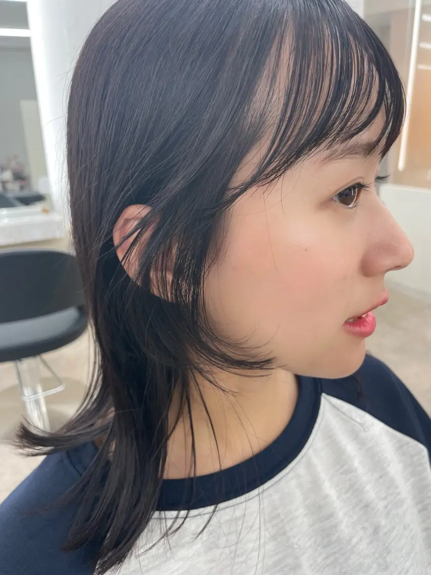 ミディアム ボブ顔周りカット honokaのヘアスタイル