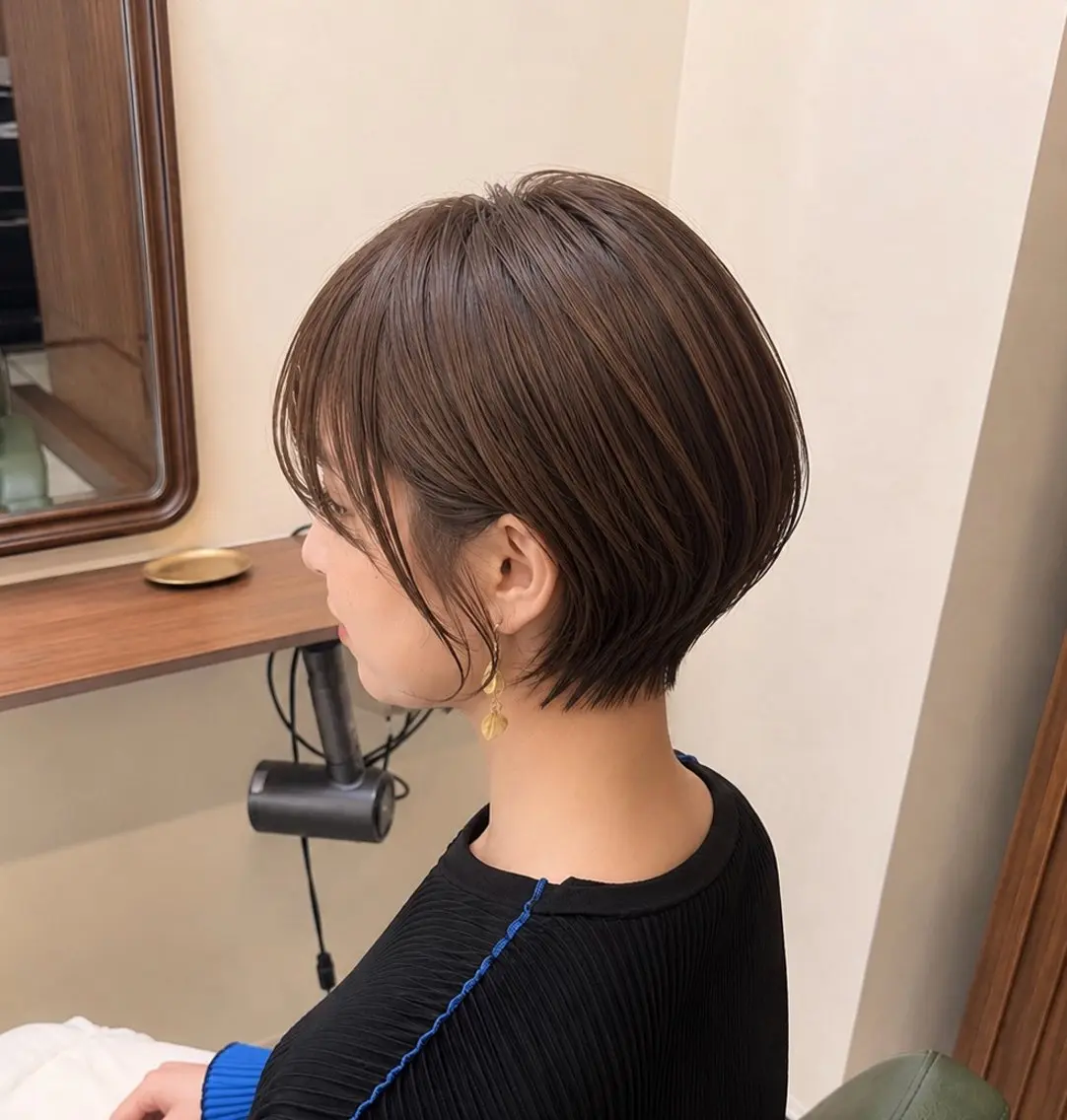 ショート ショートヘア 柳井 遥伽のヘアスタイル