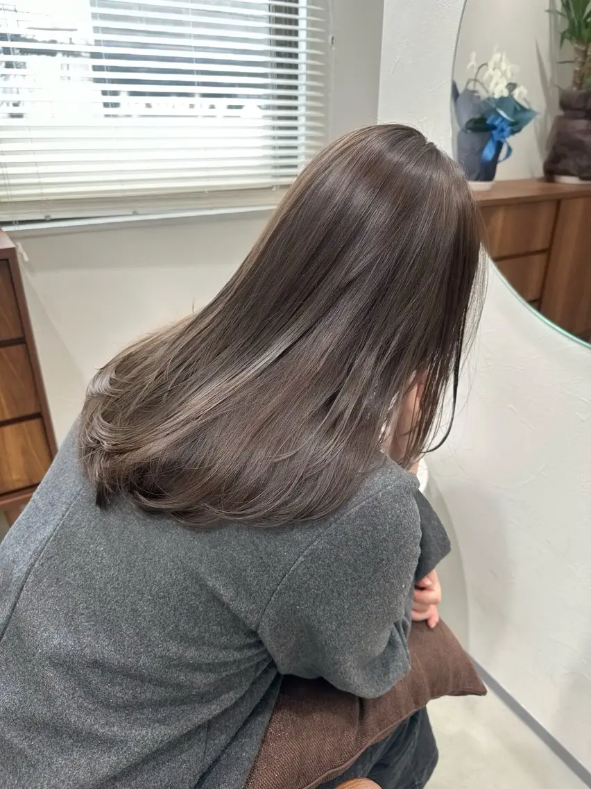 🫧カット+透明感ワンカラー+トリートメント🫧の写真