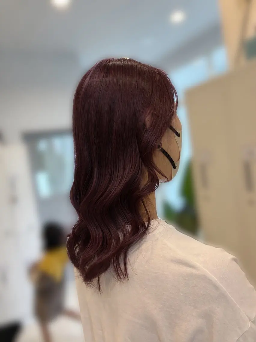 カラー ボルドーカラー ヘアカラー LiTA 浜線店 小野寺のヘアスタイル