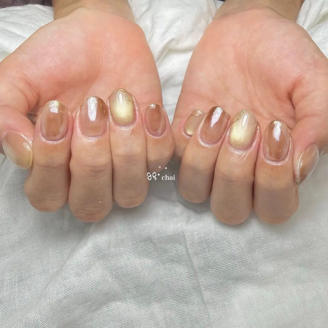 ネイル 氷ネイル・うるうるネイル マグネットネイル ハンドネイル chai nail + eye📍鶴橋のネイルデザイン