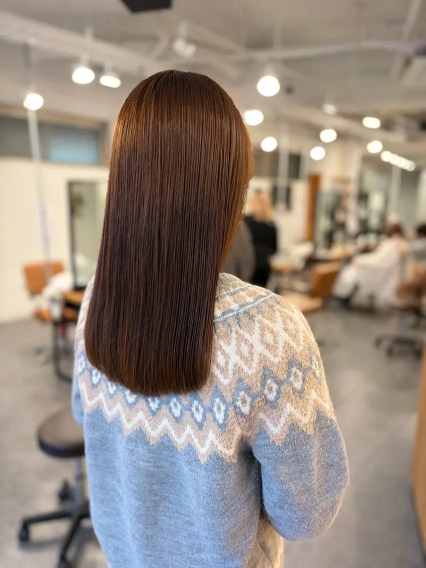【人気👑No.1】カット➕ワンカラー➕🫧極上のうる艶髪へ3stepトリートメント！(14850円→9350円)の写真