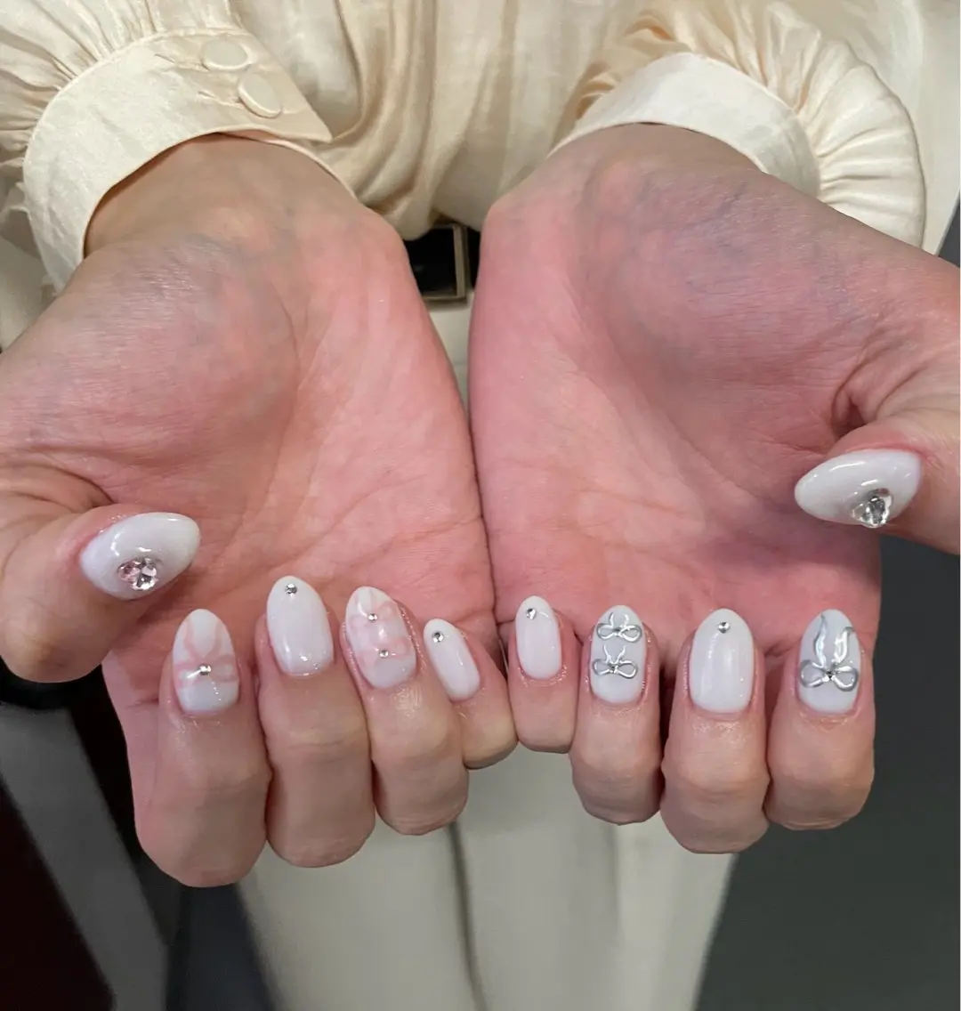 ネイル ハンドネイル ハンドケア 🍑 momo_nailのネイルデザイン