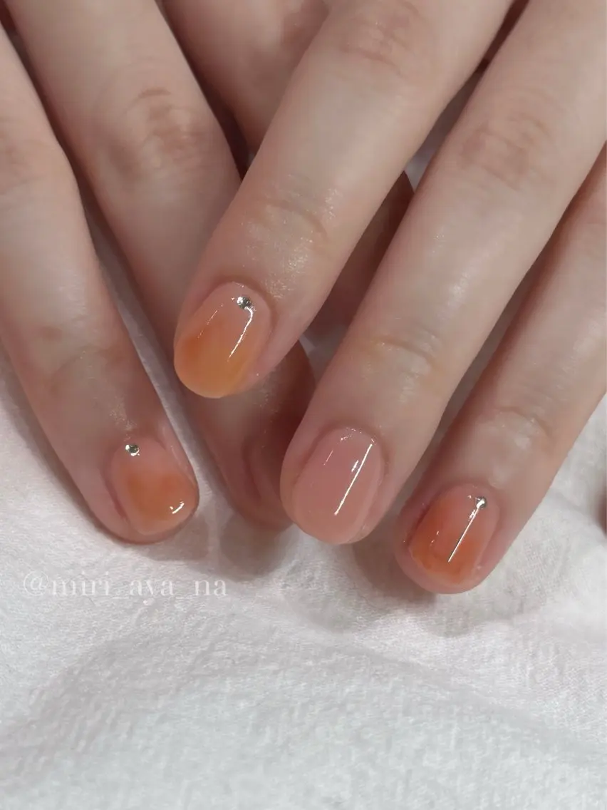 ネイル ハンドネイル 新宿代々木/キレイめ ちゅるん/miriのネイルデザイン