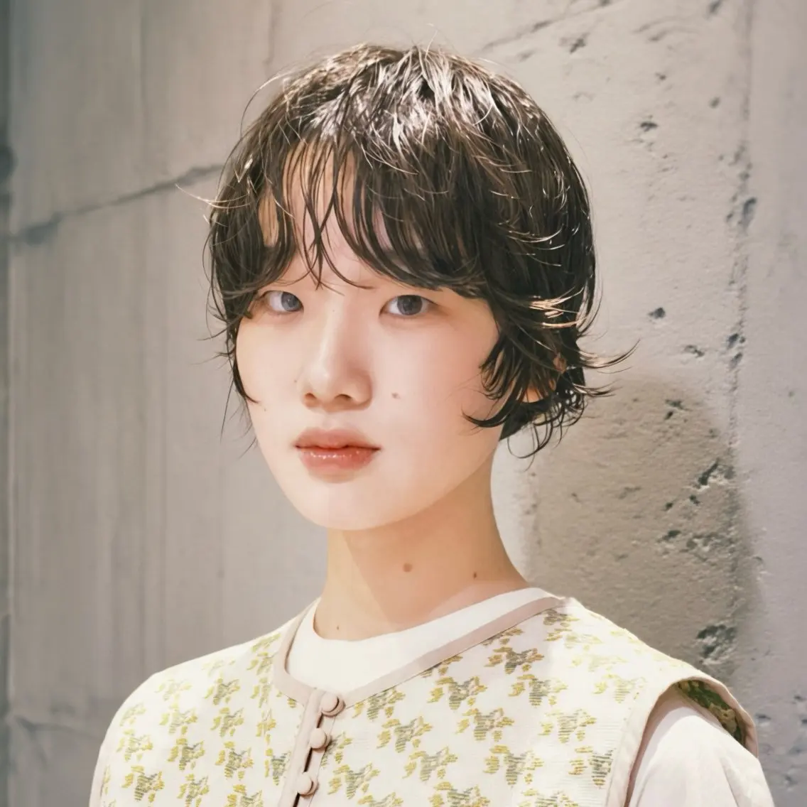 ショート カラー パーマ カット パーマ デジタルパーマ🌀レ イヤー🍃かんたまるのヘアスタイル