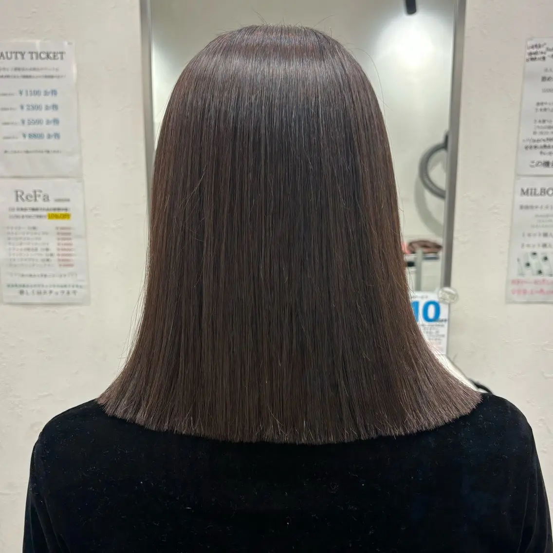 ミディアム 髪質改善ストレート /暖色カラー🎀🪞のヘアスタイル
