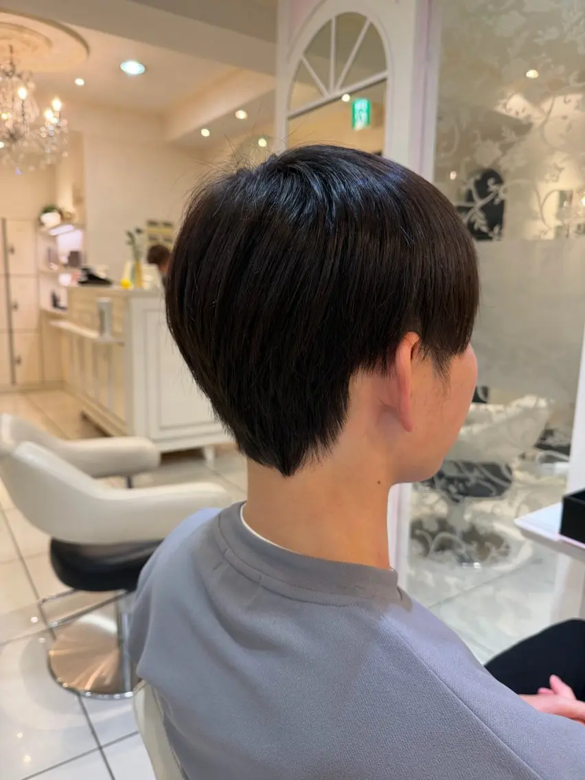 メンズ ツヤ重視 ワンカラー🫧Mioのヘアスタイル