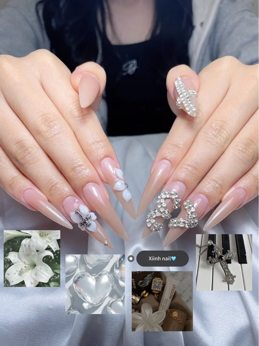 ネイル チークネイル 桜ネイル 長さ出し フットネイル ジェルネイル ハンドネイル XIINH NAIL SALONのネイルデザイン