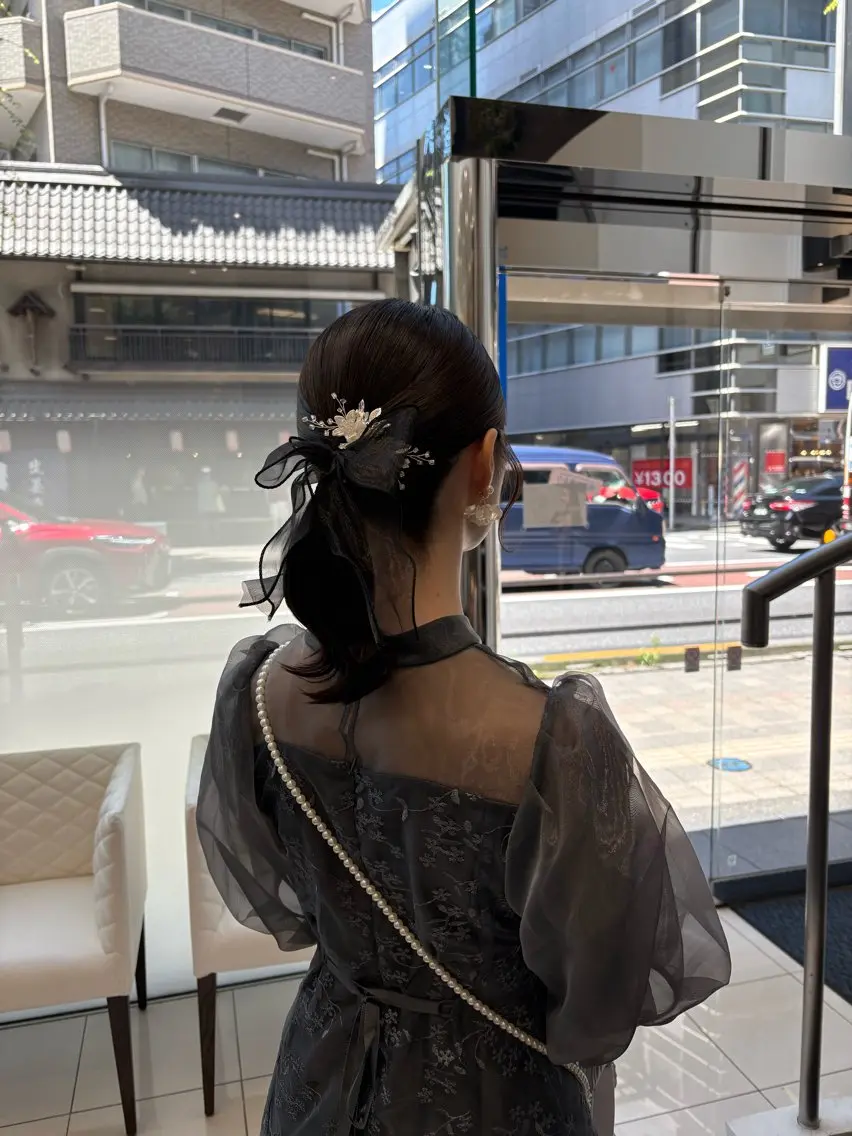 ヘアアレンジ ヘアセット BiBi 藪 菜月のヘアスタイル