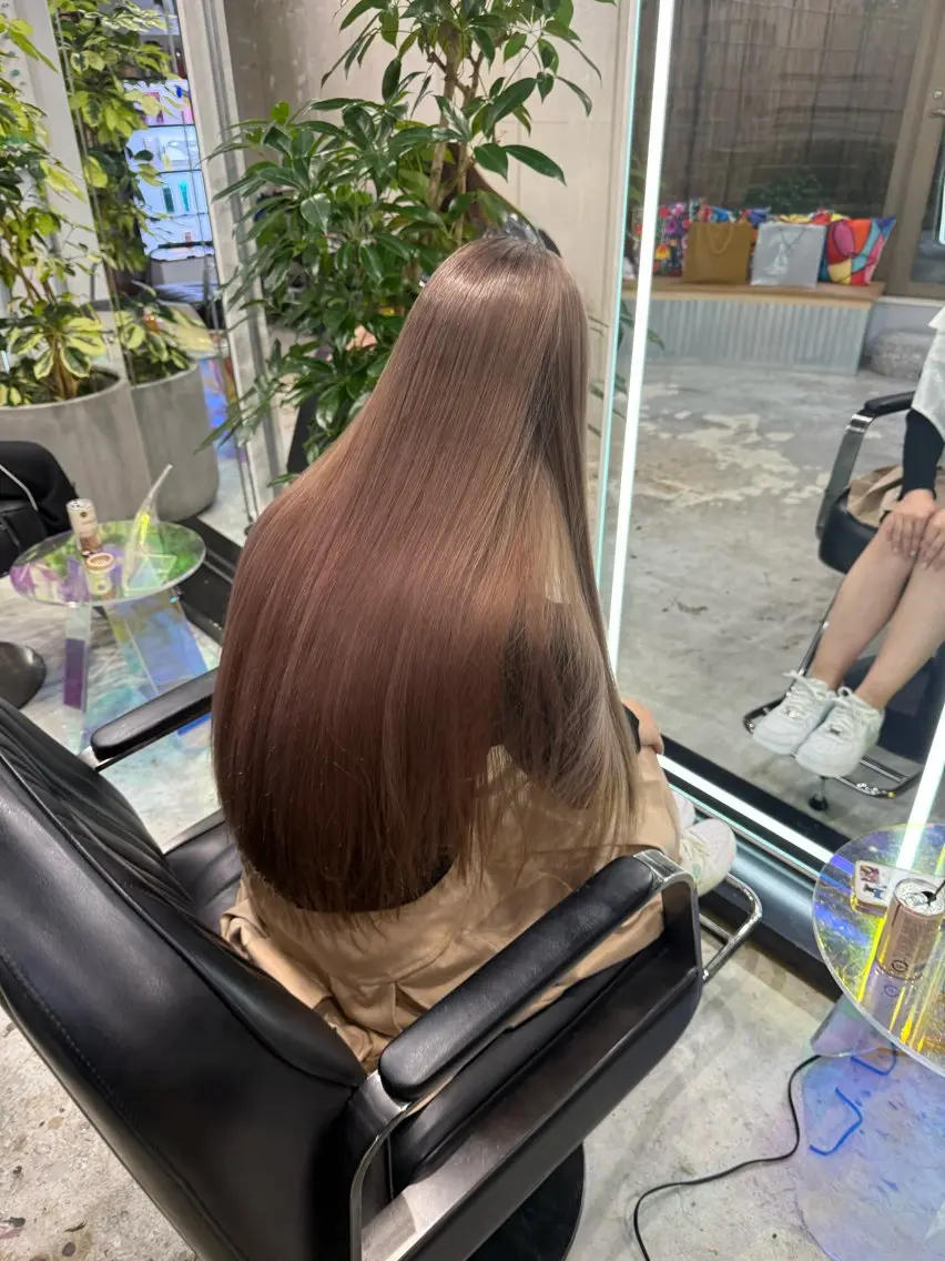 ロング カラー ブリーチ uland Reaのマツエク・マツパデザイン