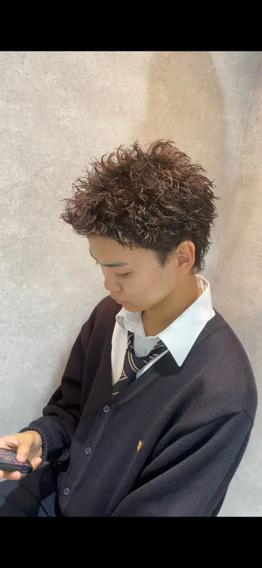 パーマ メンズ 渋谷サーフカール アメカジ美容師のヘアスタイル