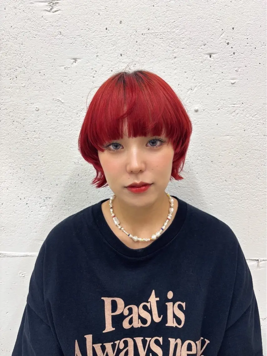 ショート カラー ブリーチ ヘアカラー suzu 🤍 【 grace 】のヘアスタイル