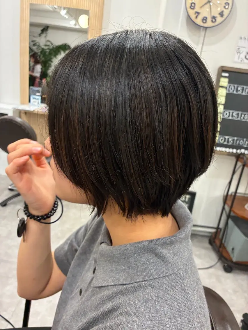 ショート カラー カット ヘアカラー トリートメント ❄️中野侑香❄️ ハイライト/ブリーチのヘアスタイル