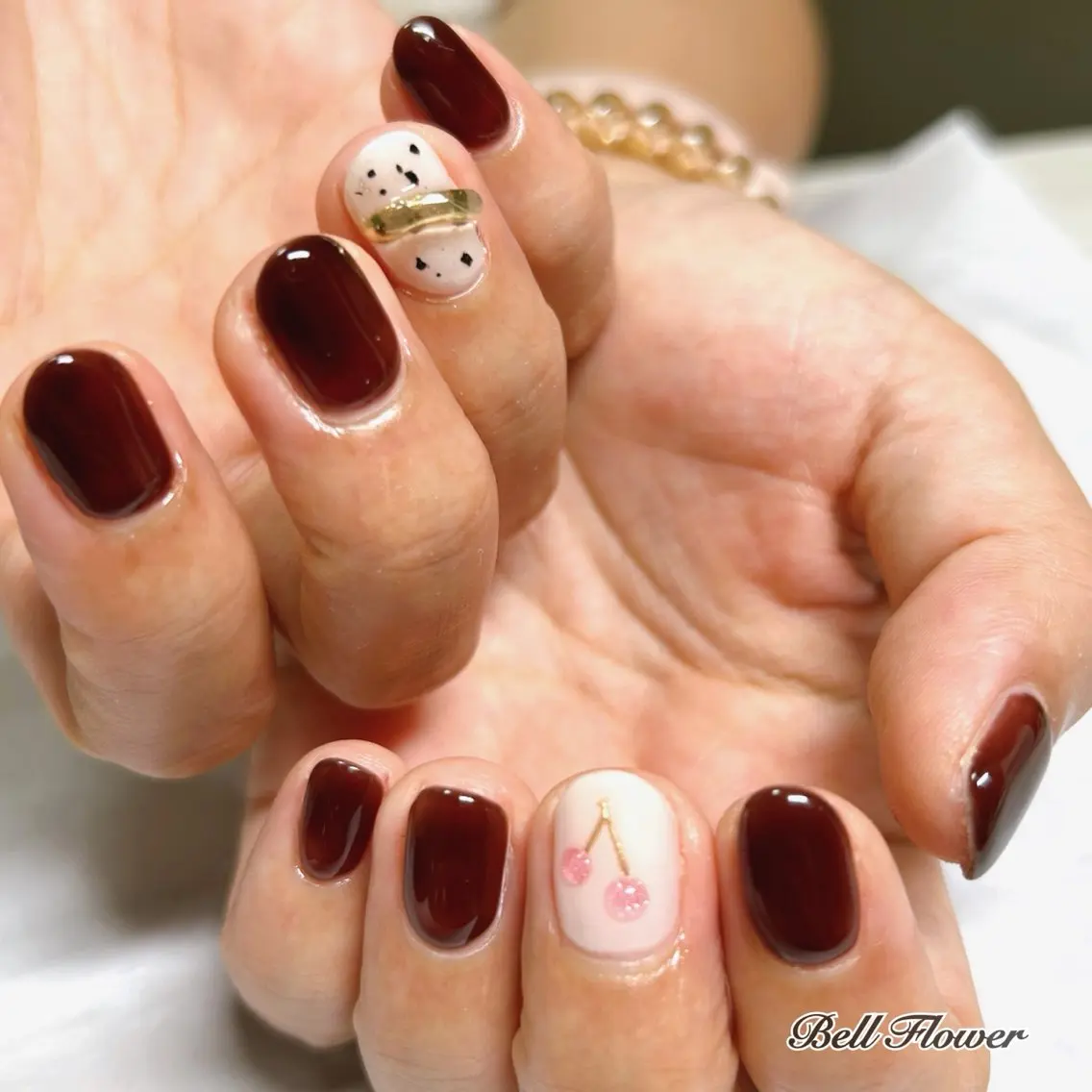ネイル ハンドネイル Bell Flowerのネイルデザイン