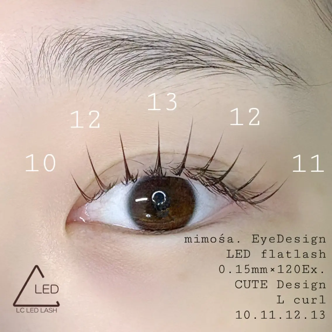 マツエク・マツパ マツエク mimośa. EyeDesignのマツエク・マツパデザイン
