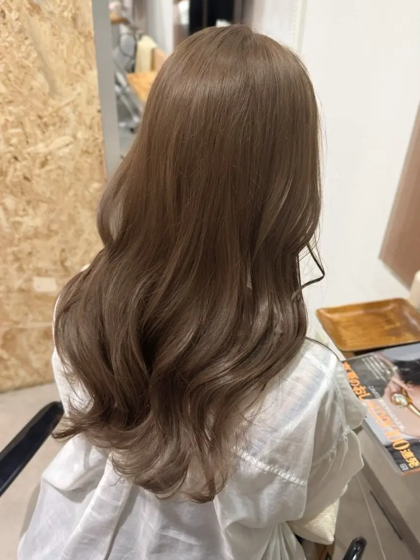 ロング カラー ブリーチ ダブルカラー ブリーチなしカラー ヘアカラー ioe/神戸三宮 /三國雅矢のヘアスタイル