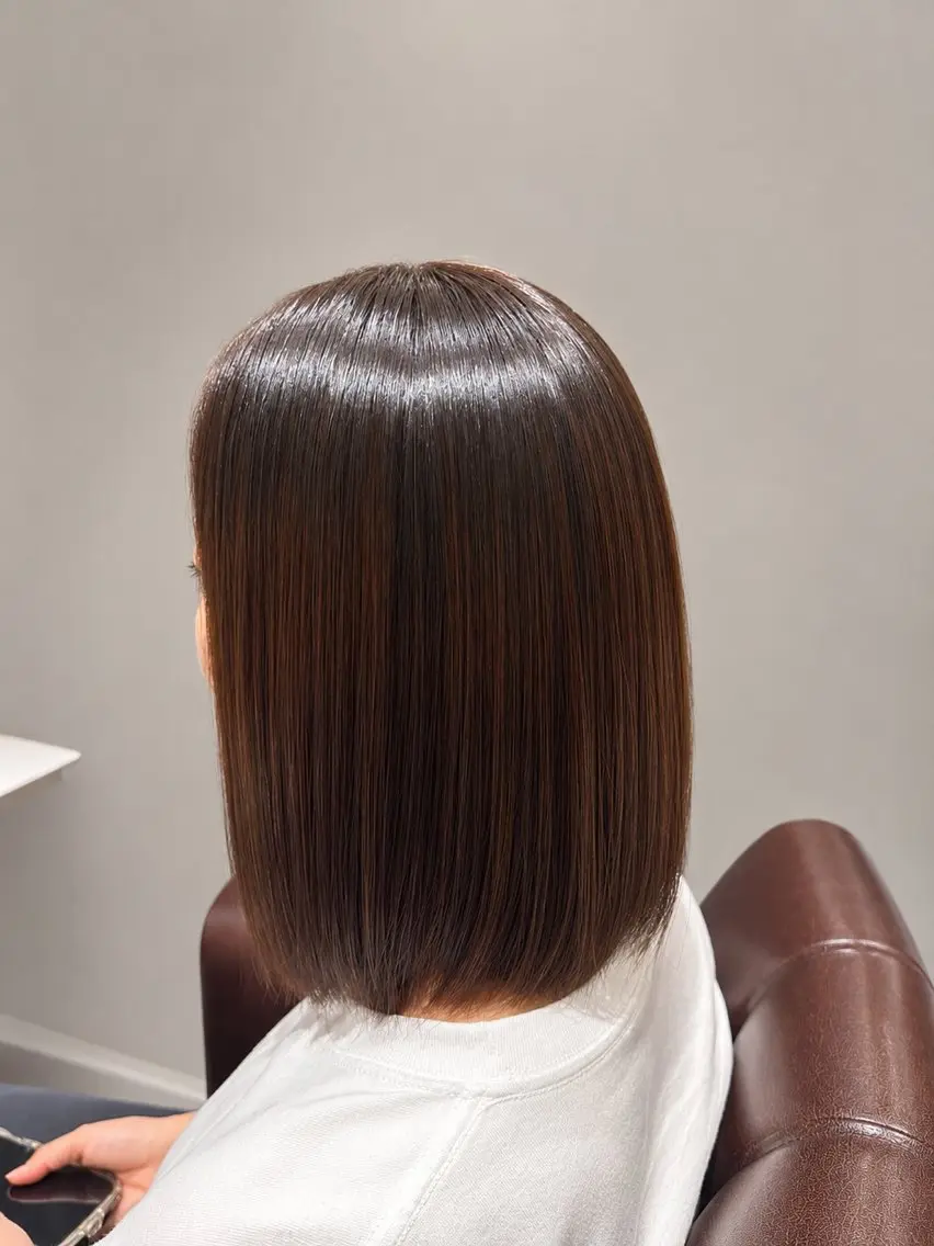 ショート 縮毛矯正 永美 千夏のヘアスタイル