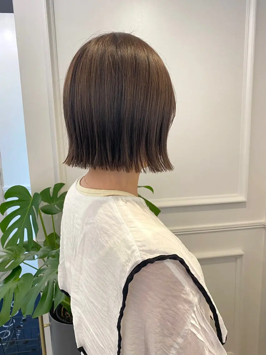 ショート 切りっぱなしボブ ボブ HARUKA🍒 toccaのヘアスタイル