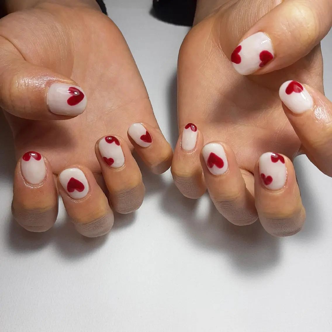 ネイル ハート バレンタイン owlnail /持込みデザイン専門のネイルデザイン