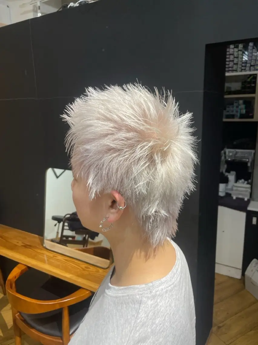 カラー メンズ ハイトーンカラー りゅうたのヘアスタイル