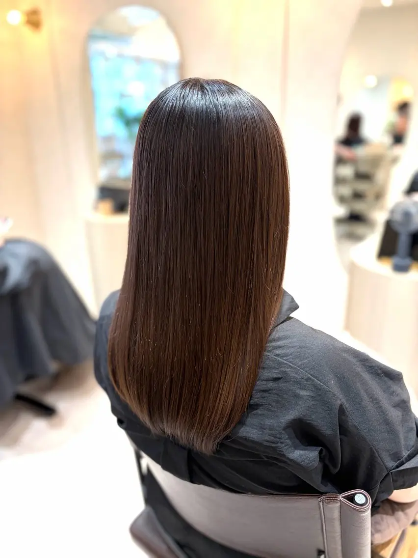 ロング カラー 菅原 渚のヘアスタイル