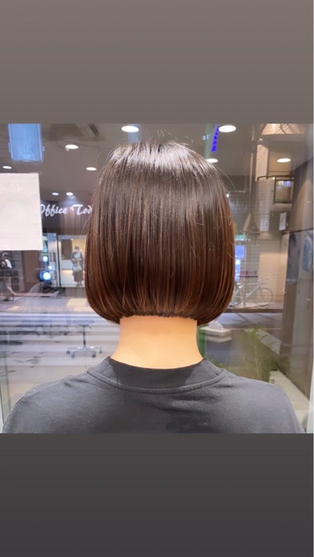 ショート ボブ 大川 夏緑のヘアスタイル