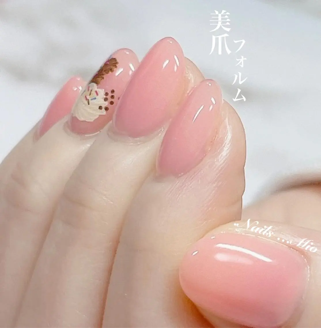 ネイル ジェルネイル ワンカラーネイル バレンタイン .Nails Mio 赤羽西ネイルサロンのネイルデザイン