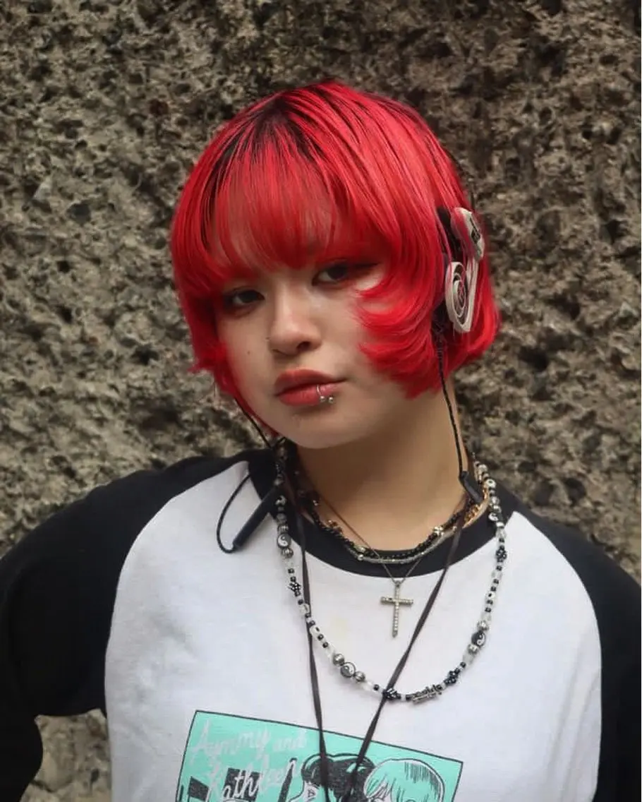 ミディアム カラー カット ヘアカラー レイヤー/ブリーチ iwamiya岩見谷のヘアスタイル