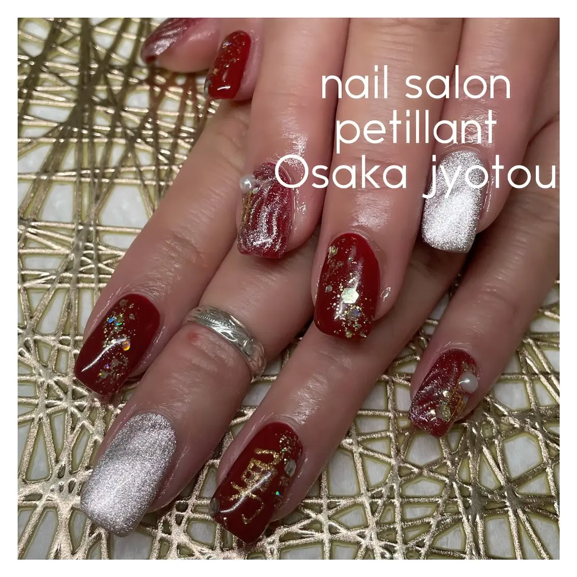 ネイル キラキラネイル nail salon petillantのネイルデザイン