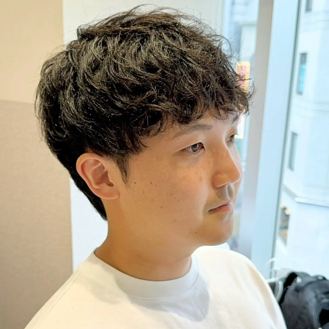 メンズ メンズパーマ カット スパのヘアスタイル