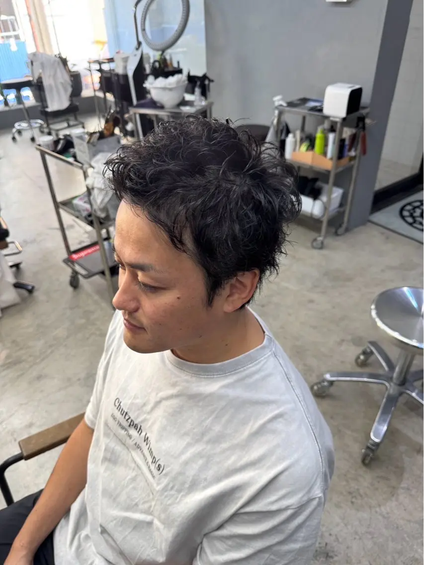 ショート パーマ メンズ メンズ専門サロン wokeのヘアスタイル