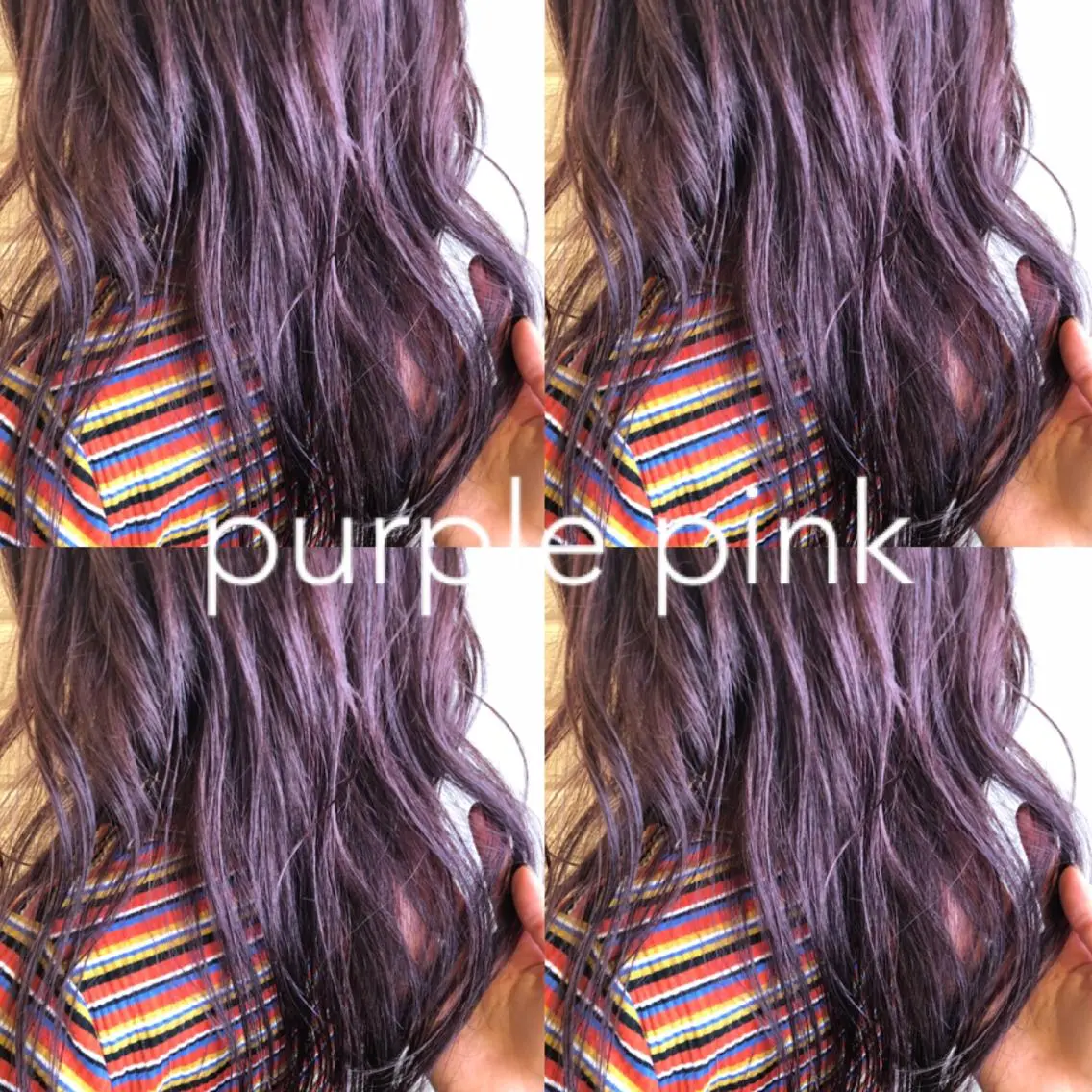 セミロング カラー ブリーチ ブラウンカラー イルミナカラー ピンクカラー ウルフカット ハッシュカット/七海のヘアスタイル