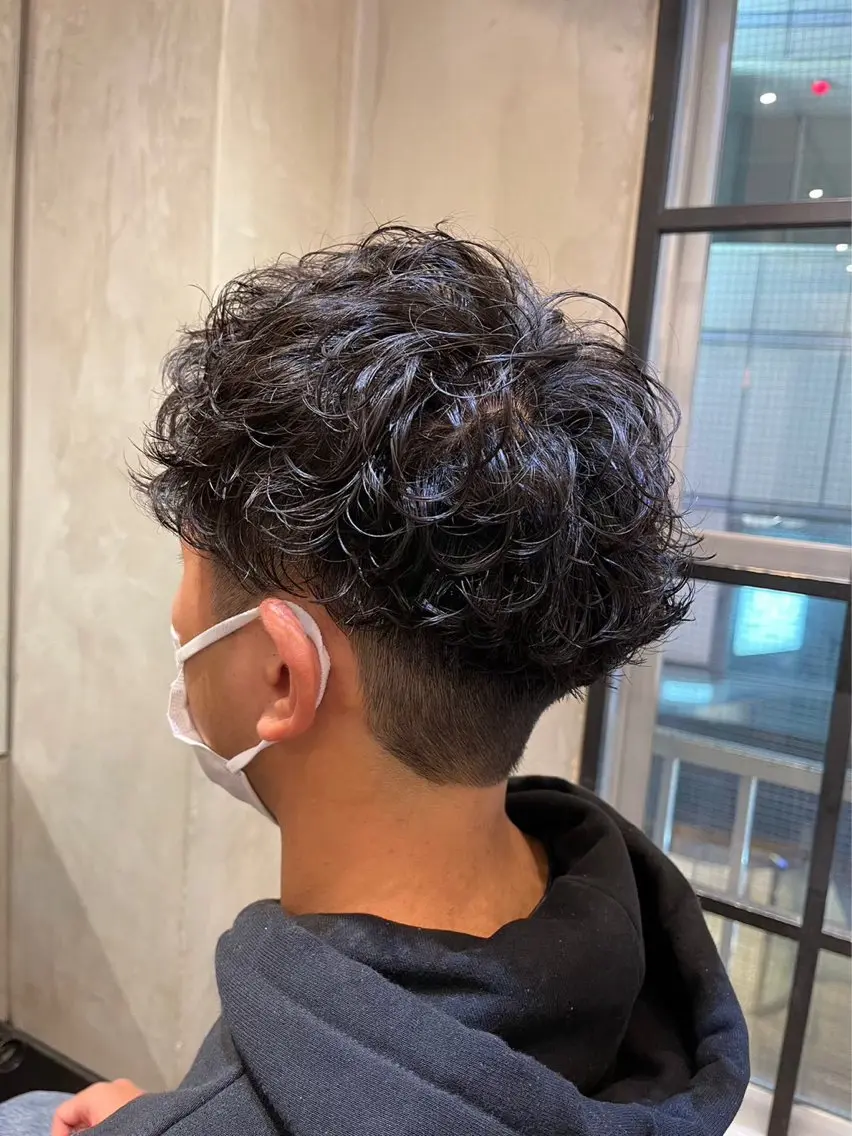 ショート パーマ メンズ カット パーマ トリートメント ASUKA/メンズ パーマ特化/千歳烏山のヘアスタイル
