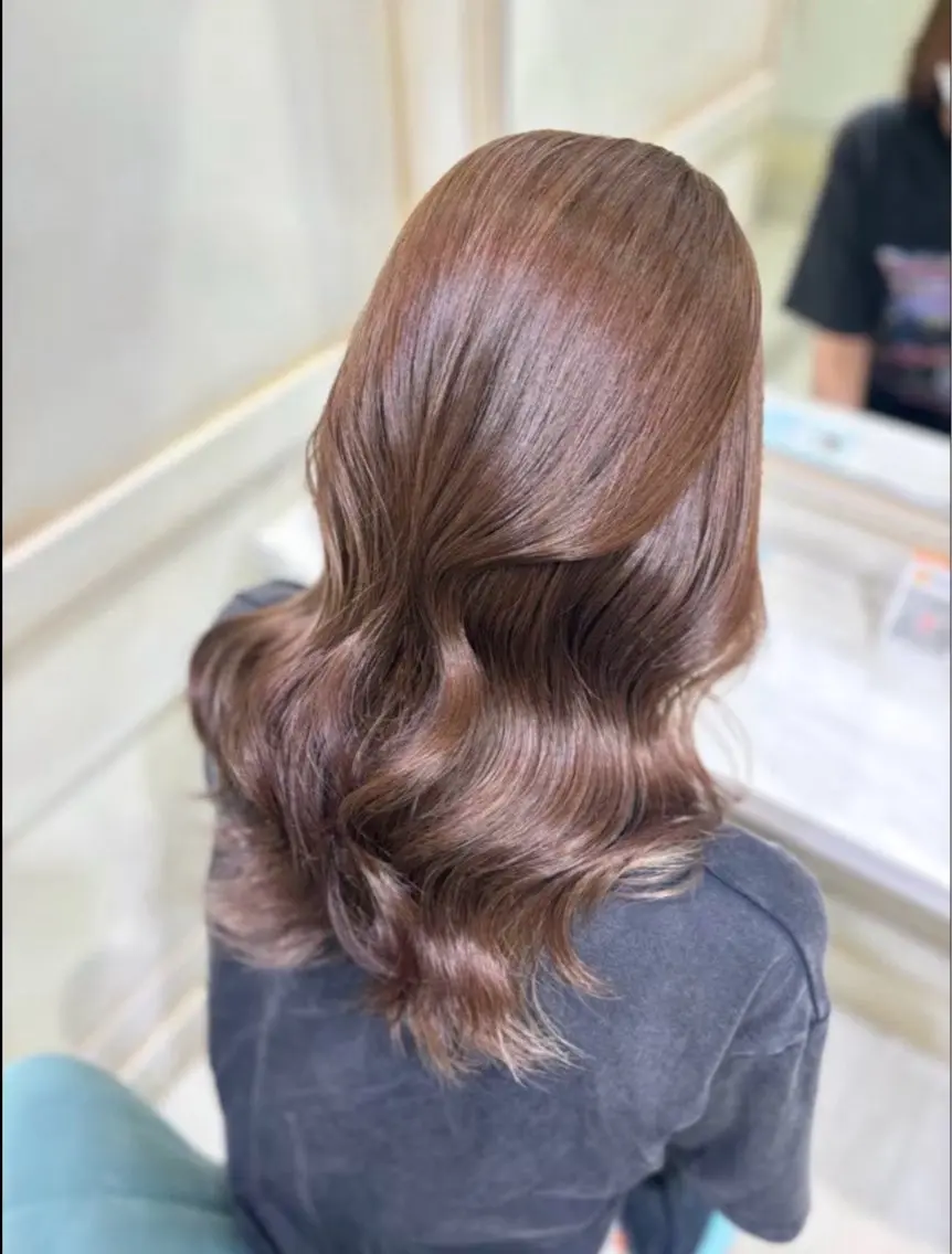 カラー ヘアカラー トリートメント 💙透明感カラー/ 縮毛矯正/ゆうな💙のヘアスタイル