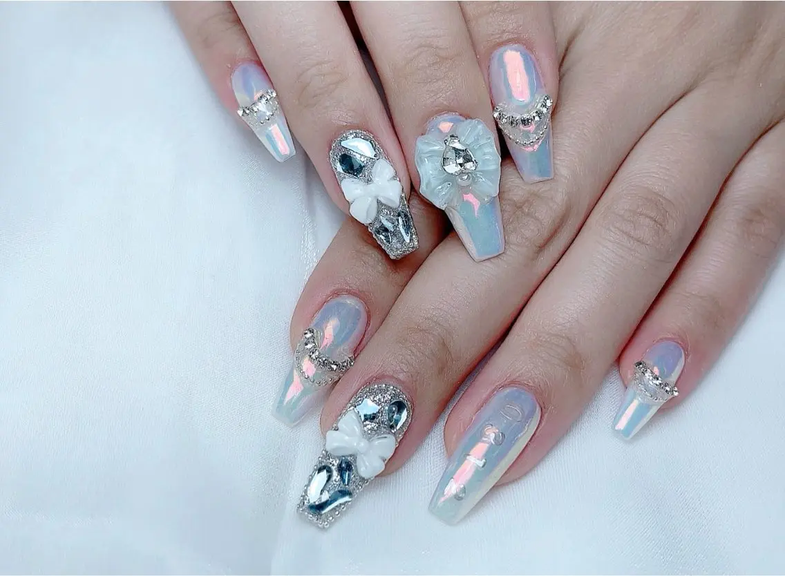ネイル ハンドネイル M🌷nail 長さだし専門店のネイルデザイン