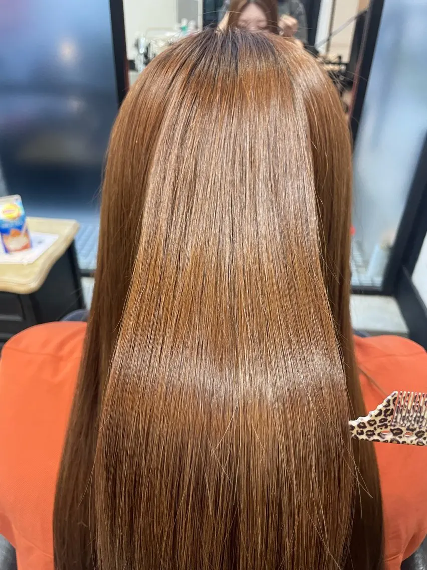 ロング カラー ブリーチ ブリーチなしカラー 🎀豊橋/豊川🎀 ハイトーンうらら🎀のヘアスタイル
