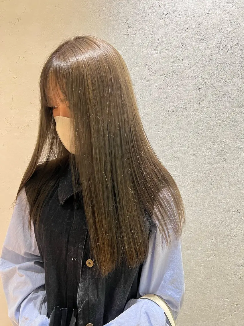 ロング トリートメント カット 縮毛矯正 池本 勇大のヘアスタイル