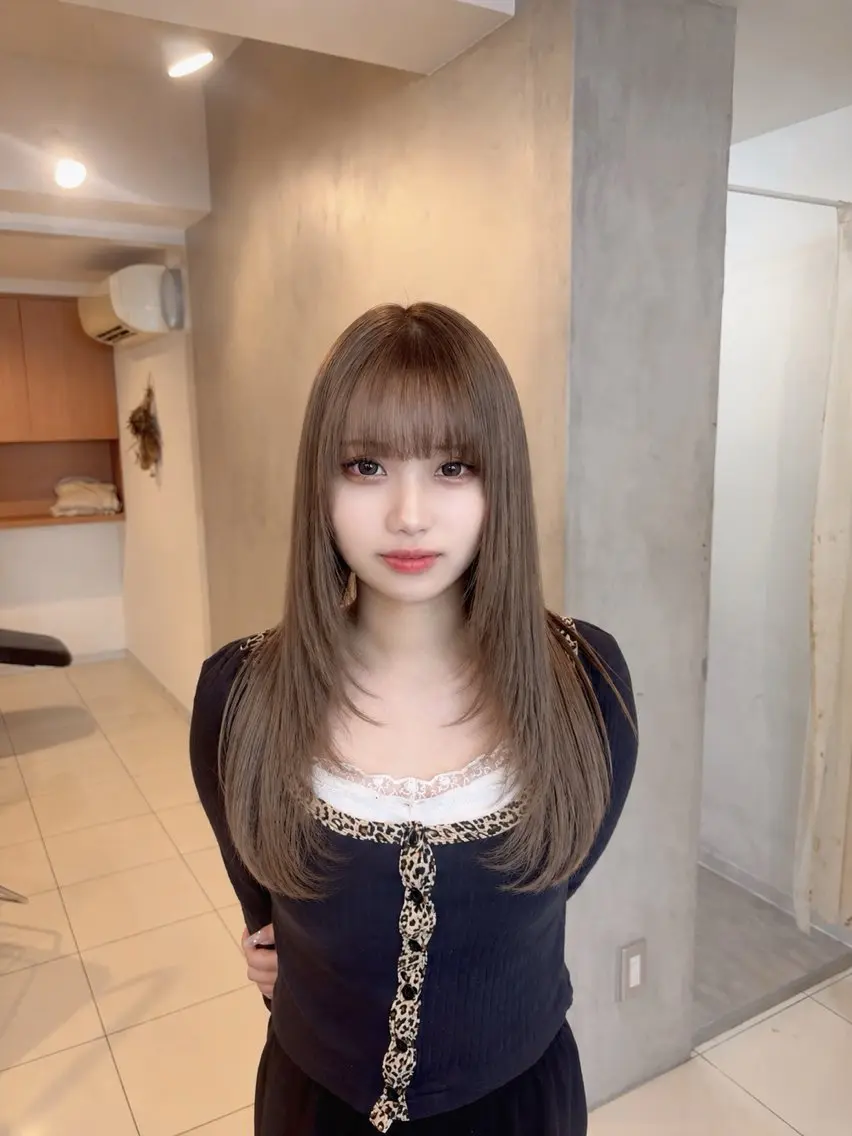 セミロング ヘアカラー 久村 泰生のヘアスタイル