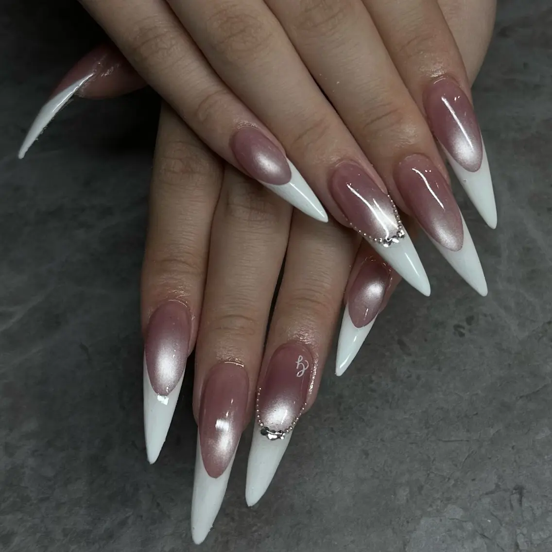 ネイル ロングネイル ハンドネイル IROHA NAIL akoのネイルデザイン