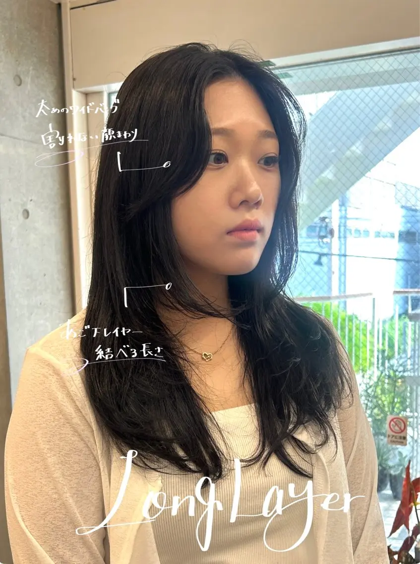 セミロング カラー ラフで可愛いヘア 🐈‍⬛Rukaのヘアスタイル