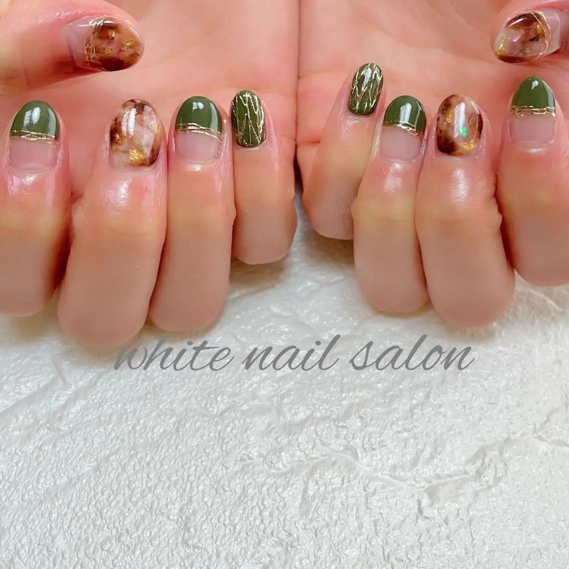 ネイル フットネイル ジェルネイル ハードジェル ラメ(グリッター) 持ち込み ハンドネイル white nail salonのネイルデザイン
